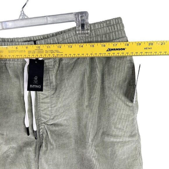 Buffalo David Bitton Mens L Sage Green Corduroy Haiden Shorts Summer Minimalist - Picture 10 of 16